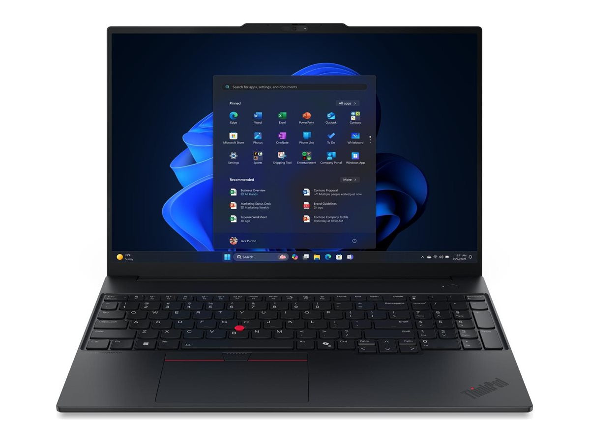 Laptop Lenovo ThinkPad E16 Gen 3 21ST, AMD Ryzen 5 220 6 Núcleos, 8GB DDR5, 256 GB SSD, Radeon 740M - vista 1