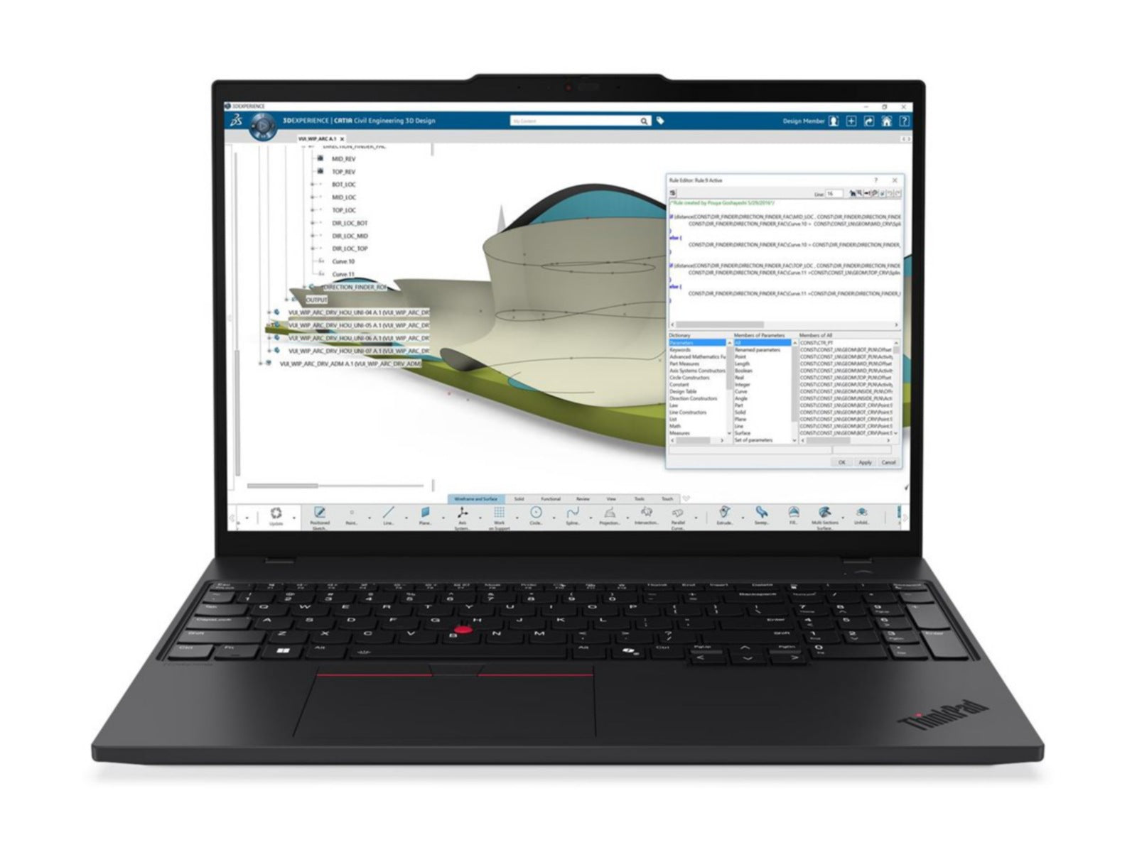 Laptop Lenovo ThinkPad P16s Gen 4 21RX, AMD Ryzen AI 9 370 12 Núcleos, 64GB DDR5, 1 TB SSD -, Radeon 890M - vista 1