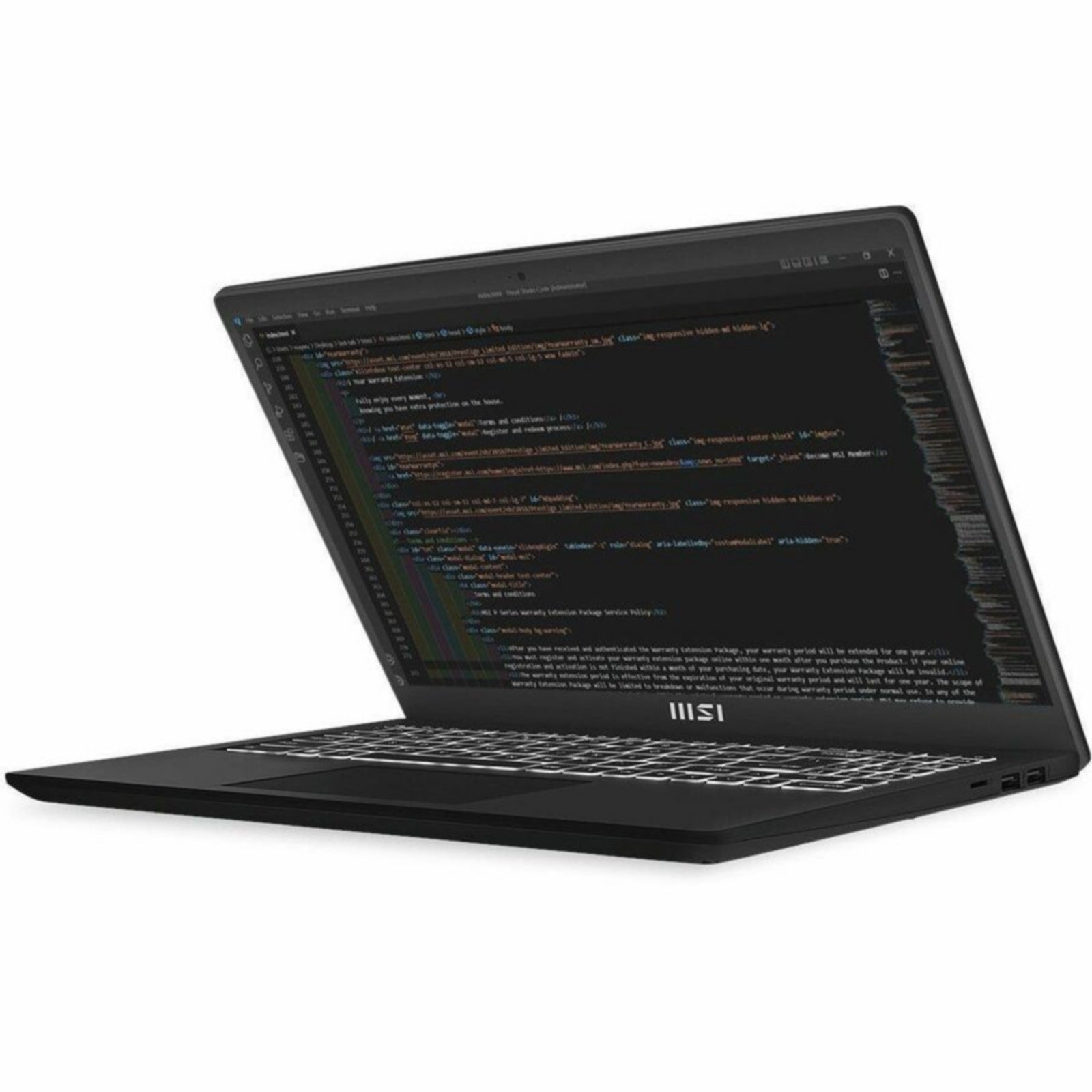 Laptop MSI Modern 15 Modern 15 B13M-1097US, Intel Core I5 13th 10 Núcleos, 16GB, 512 GB SSD - - vista 4
