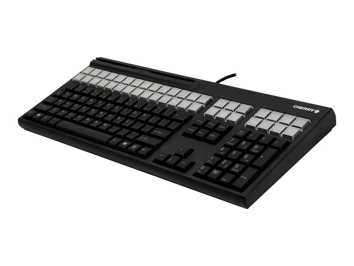 Lector de Tarjetas CHERRY G86-71410 LPOS (Large Point of Sale) Black Wired MSR Keyboard - vista 1