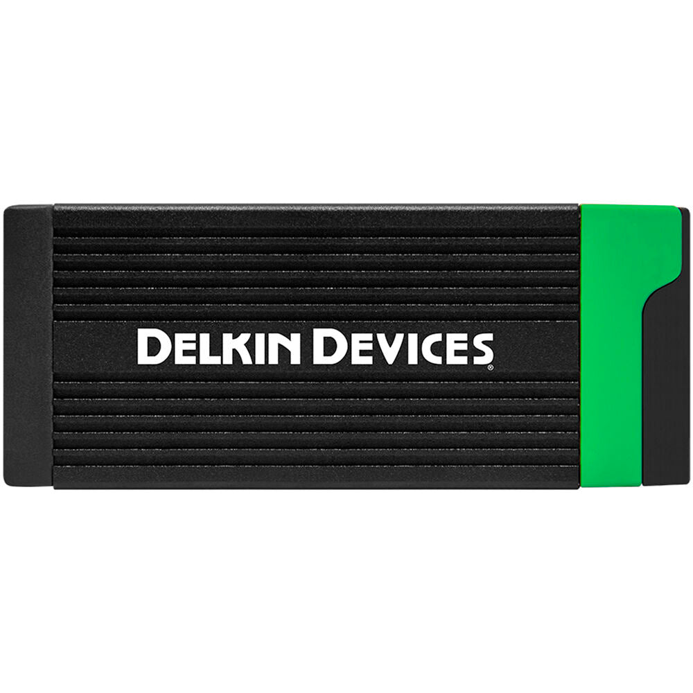 Lector de Tarjetas Delkin Devices USB 3.2 CFexpress Type B y SD UHS-II - vista frontal
