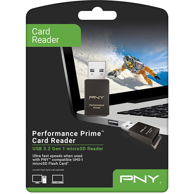 Lector de Tarjetas PNY Performance Prime microSDXC Flash - contenido de la caja