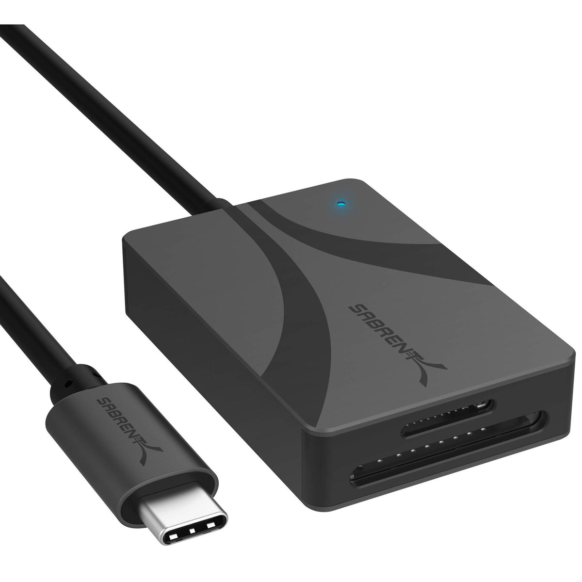 Lector de Tarjetas Sabrent Dual-ranuras SDXC & microSDXC UHS-II USB-C 3.2 Gen 1 - vista principal