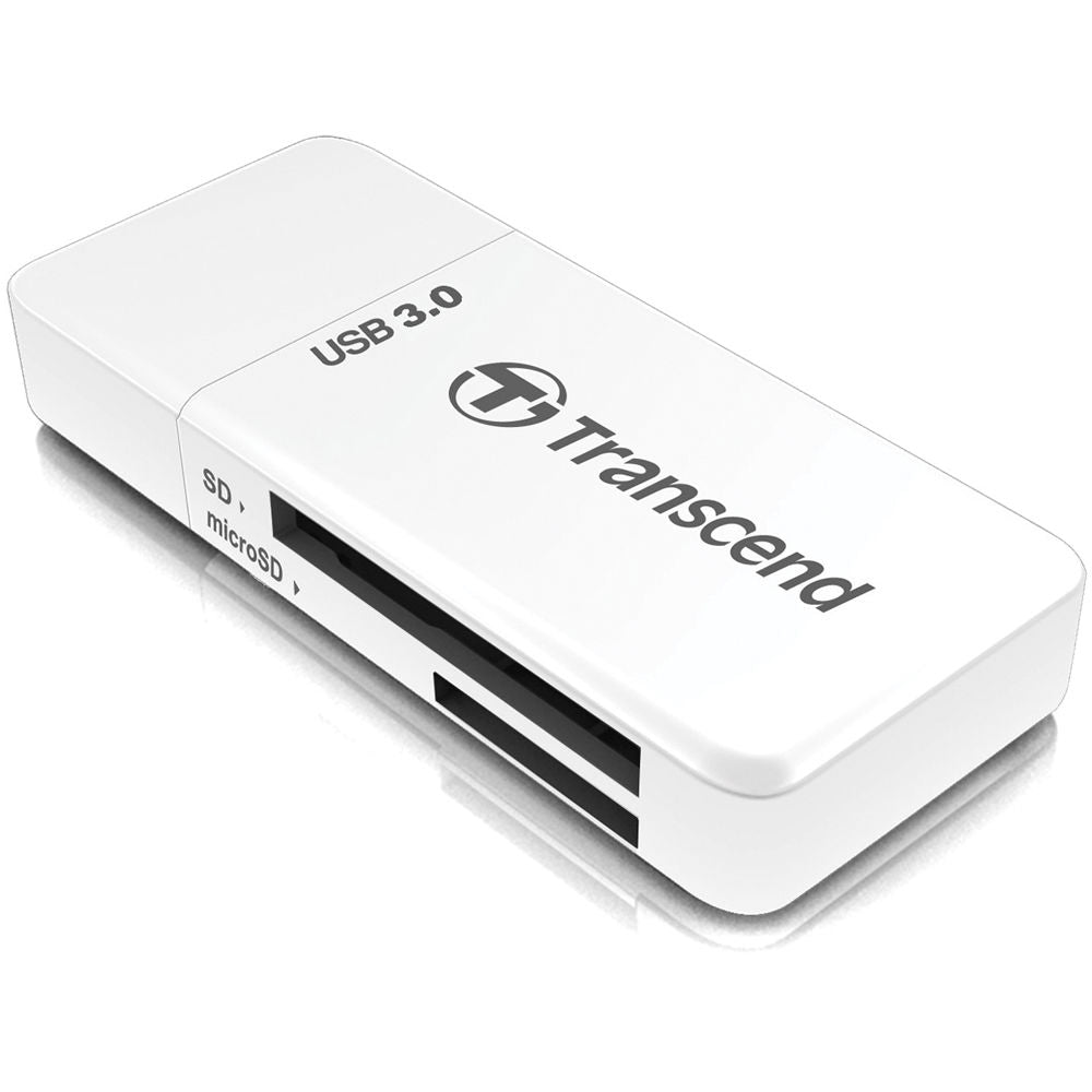 Lector de Tarjetas Transcend RDF5 USB 3.1 Gen 1 SDHC/SDXC / microSDHC/SDXC (Blanco) - vista principal