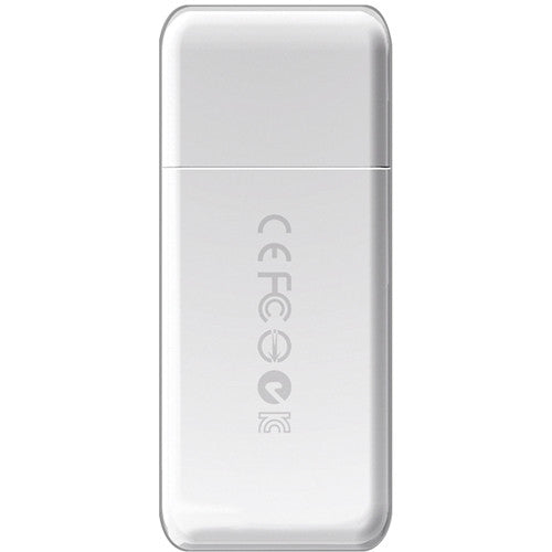 Lector de Tarjetas Transcend RDF5 USB 3.1 Gen 1 SDHC/SDXC / microSDHC/SDXC (Blanco) - vista trasera