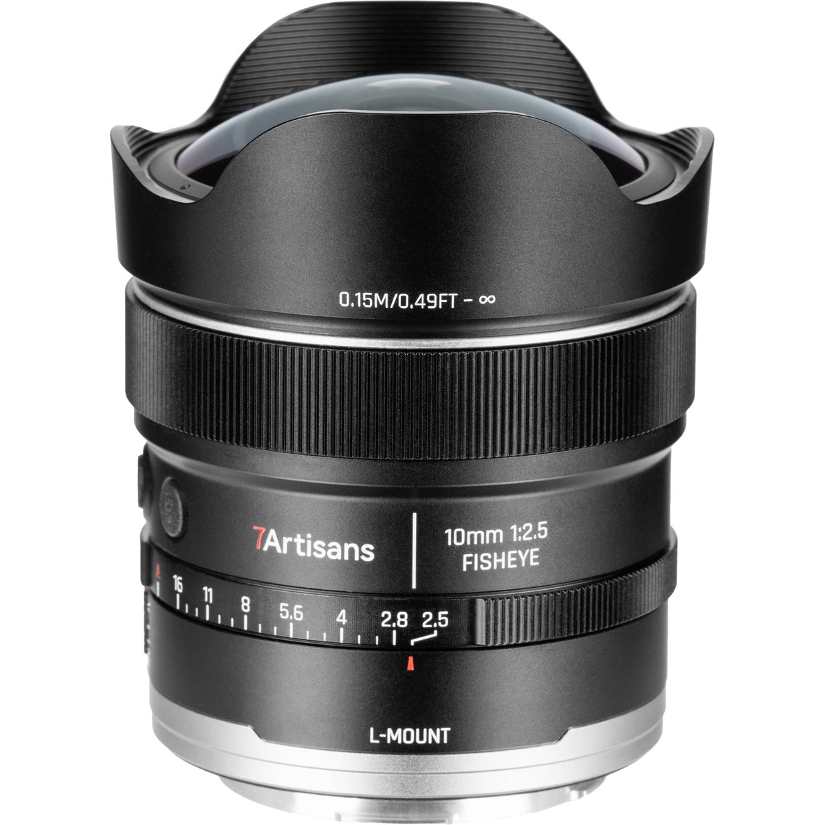 Lente 7Artisans 10mm f/2.5 AF MAX Fisheye - vista principal
