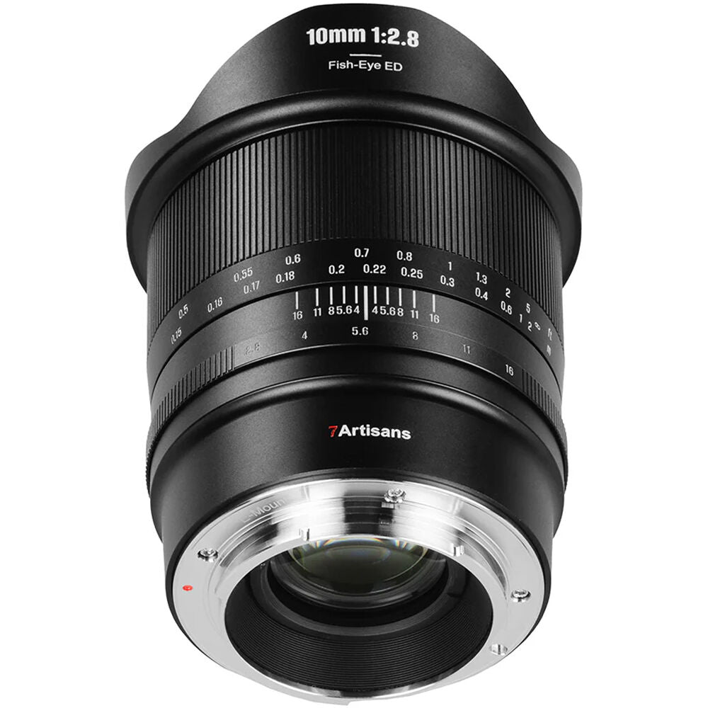 Lente 7Artisans 10mm f/2.8 Mark II - vista trasera
