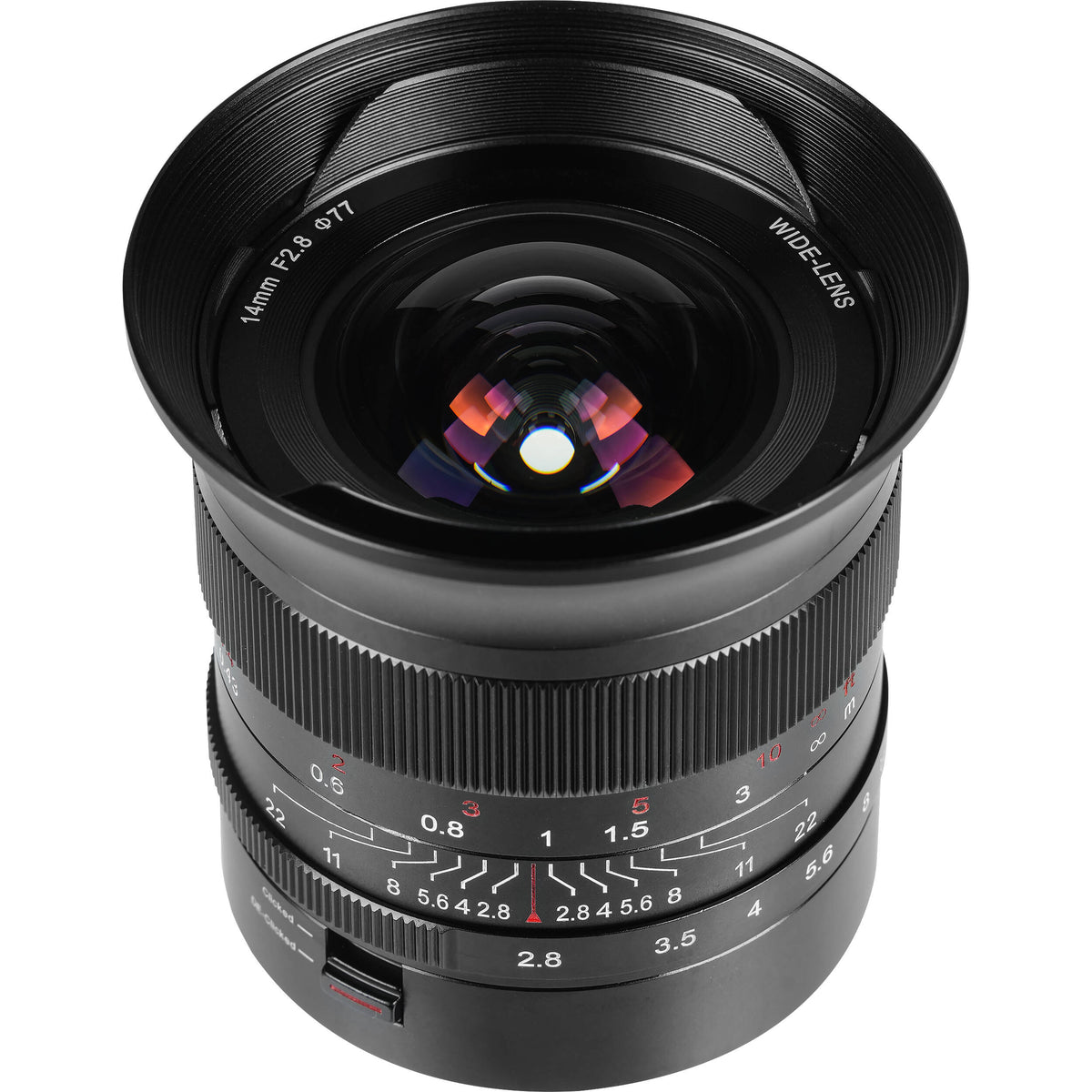 Lente 7Artisans 14mm f/2.8 - vista trasera