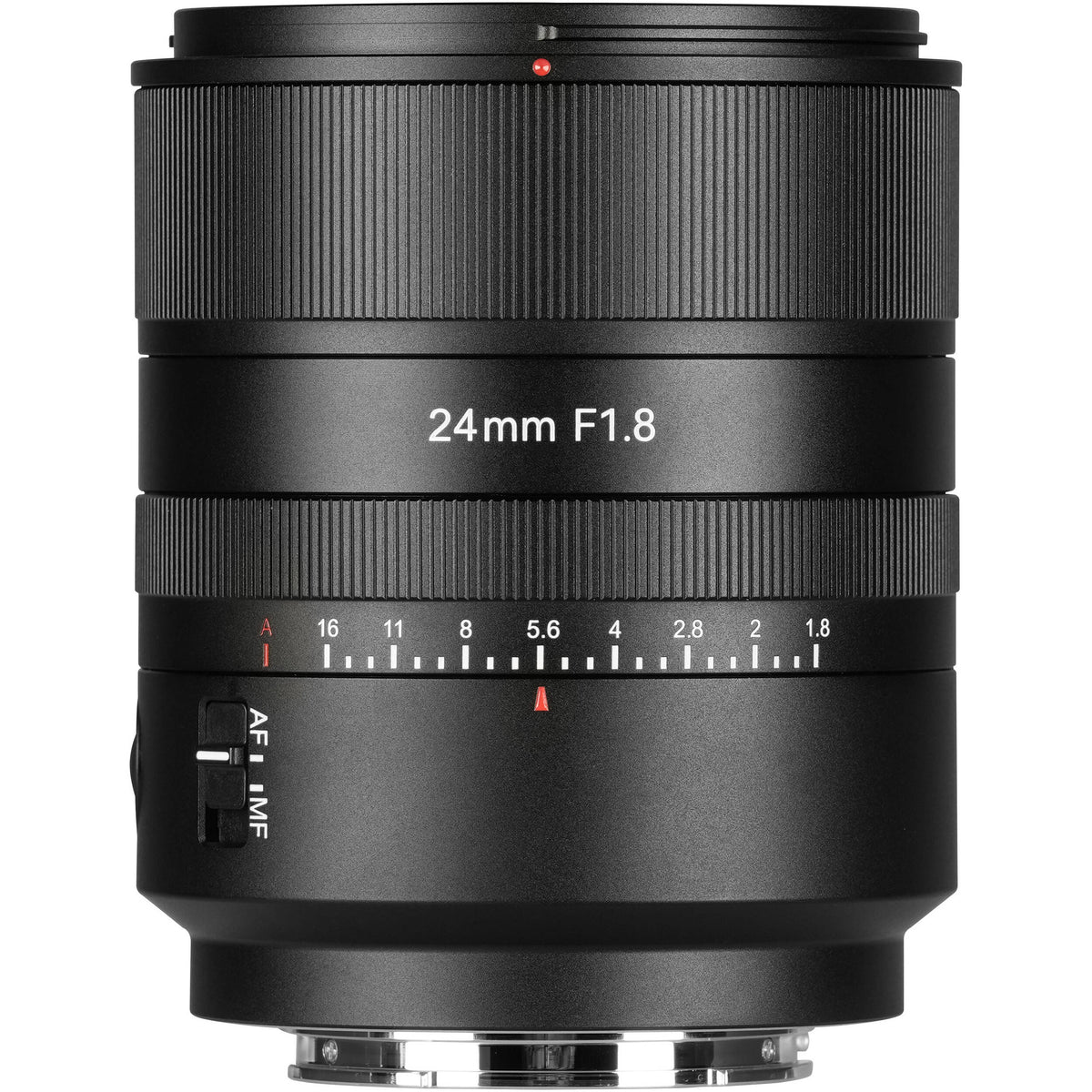 Lente 7Artisans 24mm f/1.8 AF - vista frontal
