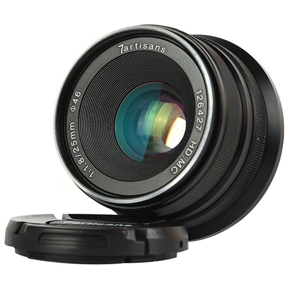 Lente 7Artisans 25mm f/1.8 (Negro) - vista lateral