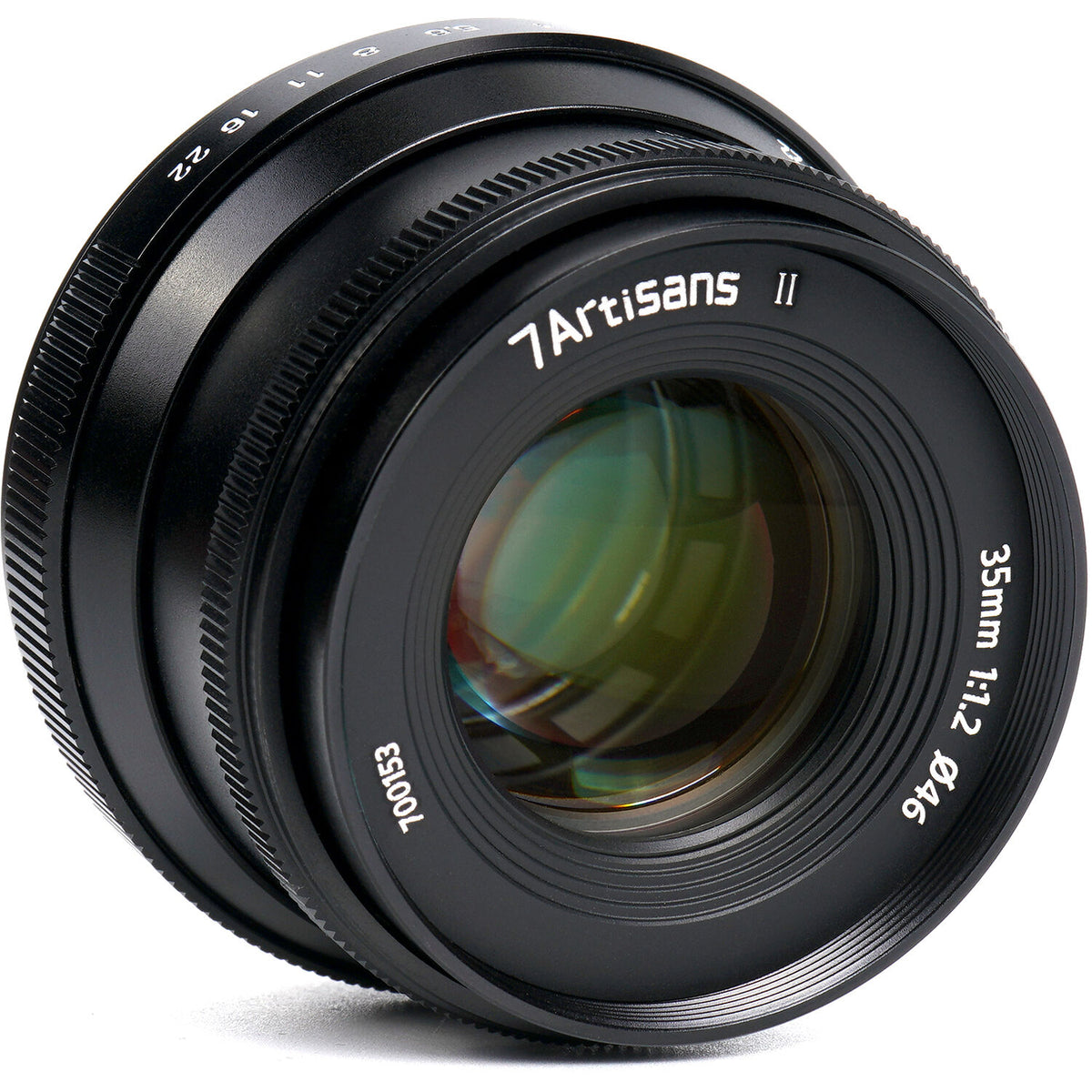 Lente 7Artisans 35mm f/1.2 Mark II (Negro) - vista frontal
