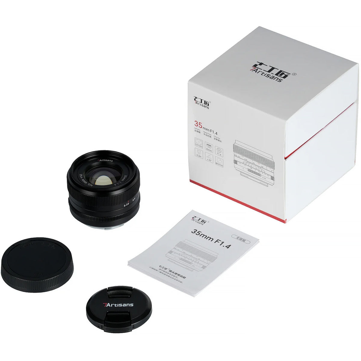 Lente 7Artisans 35mm f/1.4 Mark III (Negro) - detalle