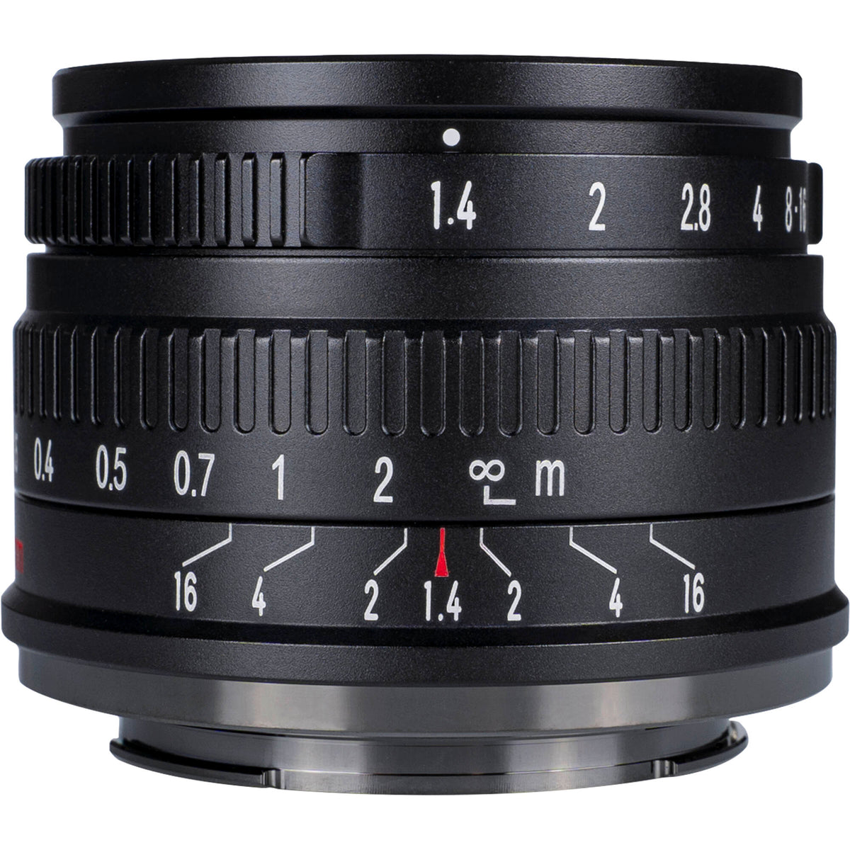 Lente 7Artisans 35mm f/1.4 (Negro) - vista lateral