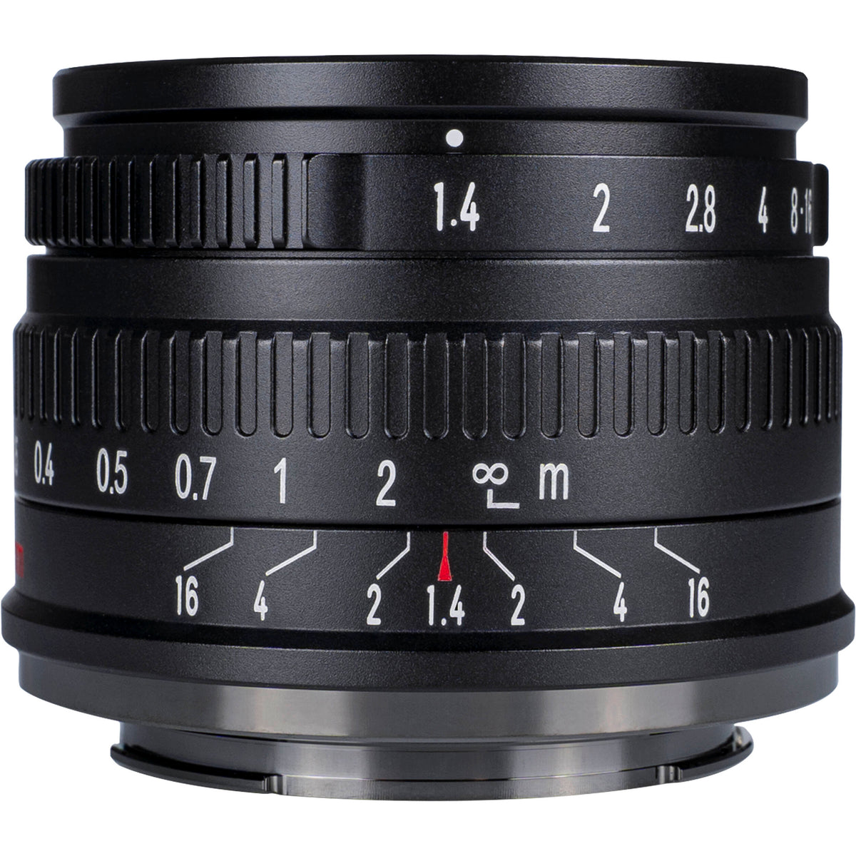 Lente 7Artisans 35mm f/1.4 (Negro) - vista lateral