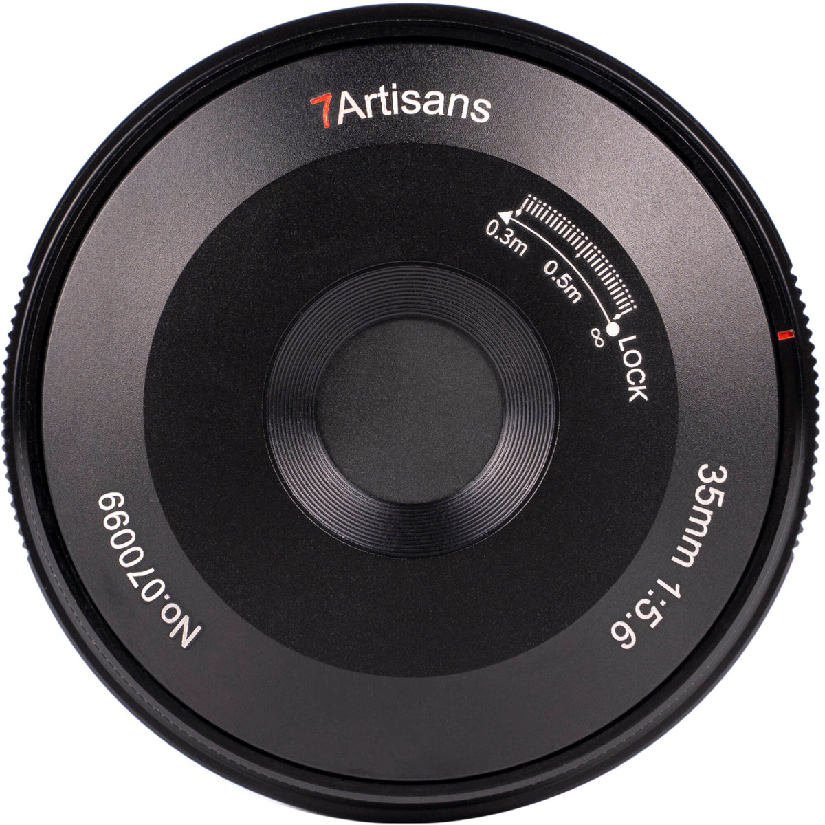 Lente 7Artisans 35mm f/5.6 Pancake (Negro) - vista trasera