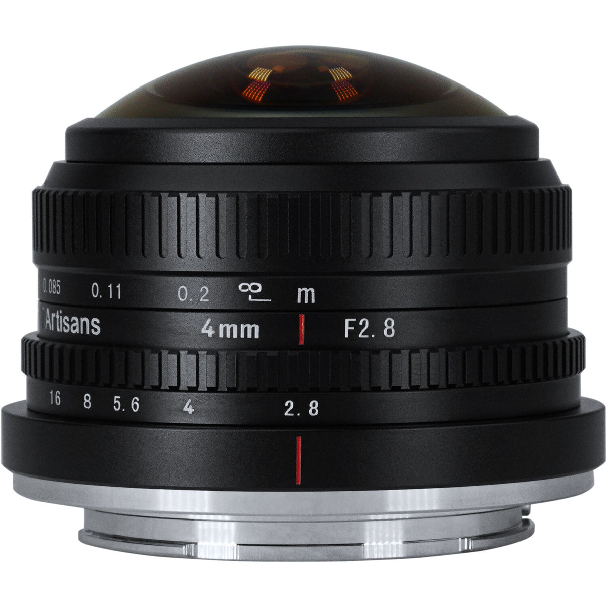 Lente 7Artisans 4mm f/2.8 Circular Fisheye - vista principal