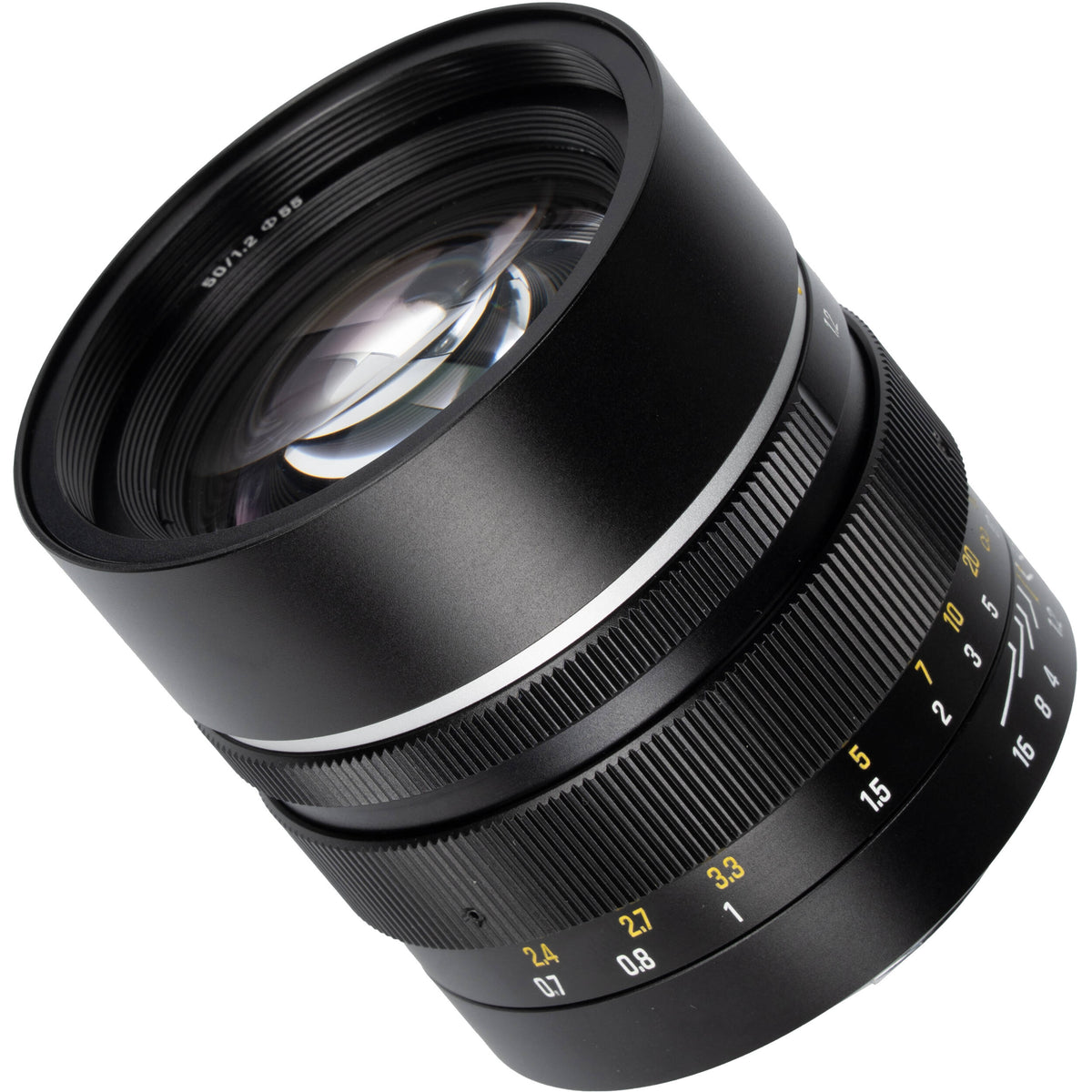 Lente 7Artisans 50mm f/1.2 - vista lateral