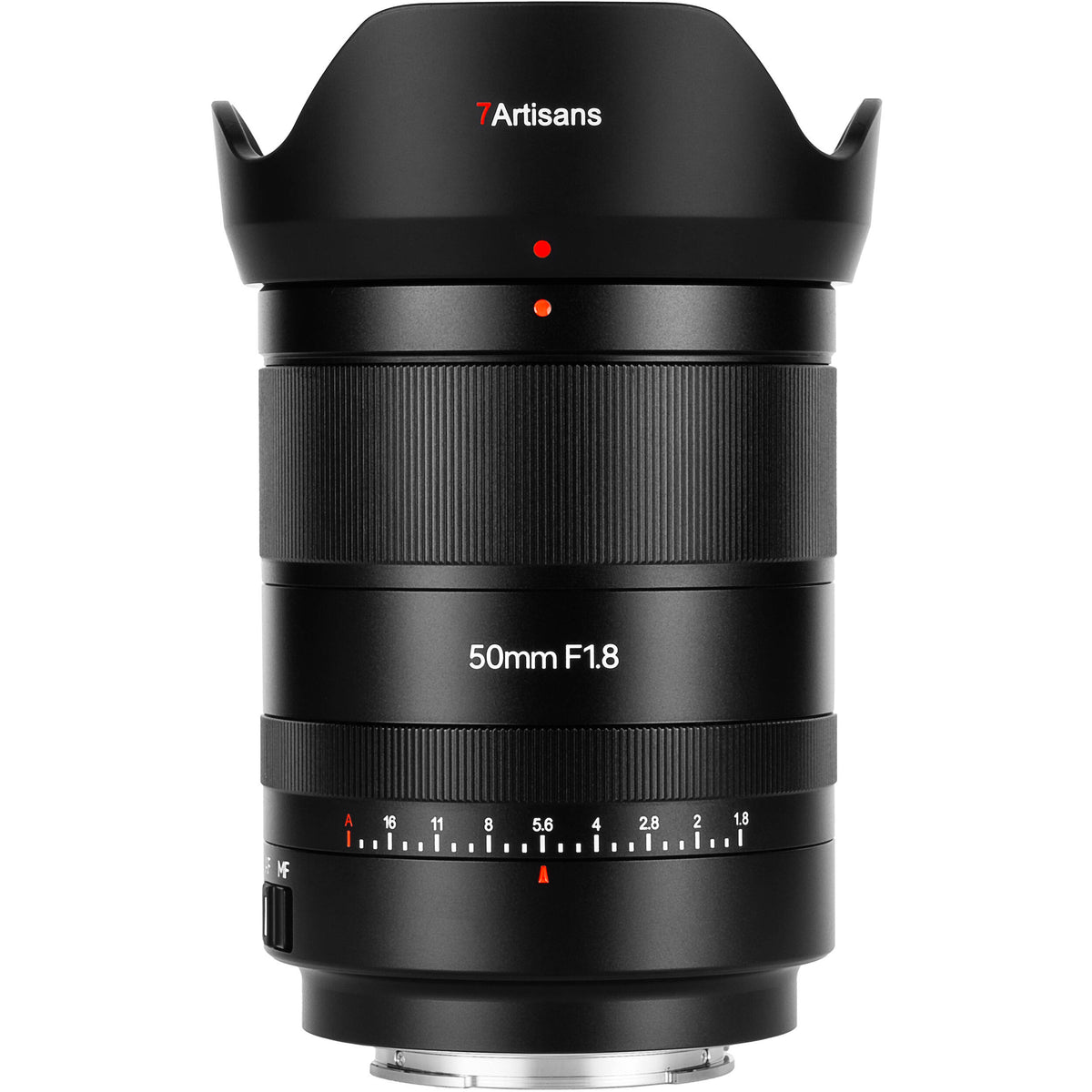 Lente 7Artisans 50mm f/1.8 AF - vista principal