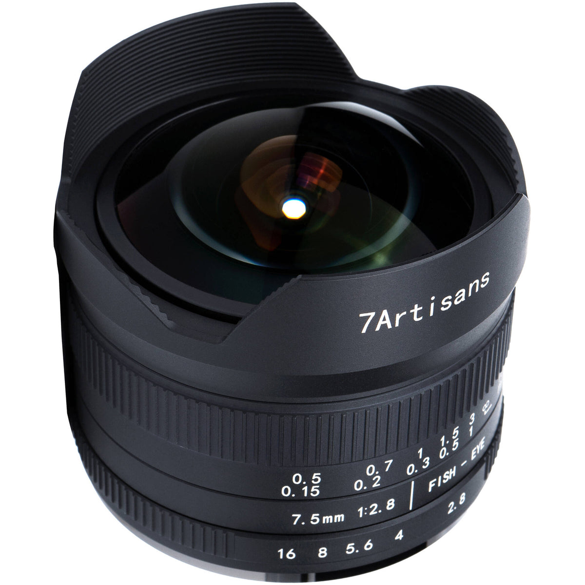 Lente 7Artisans 7.5mm f/2.8 II Fisheye - vista principal