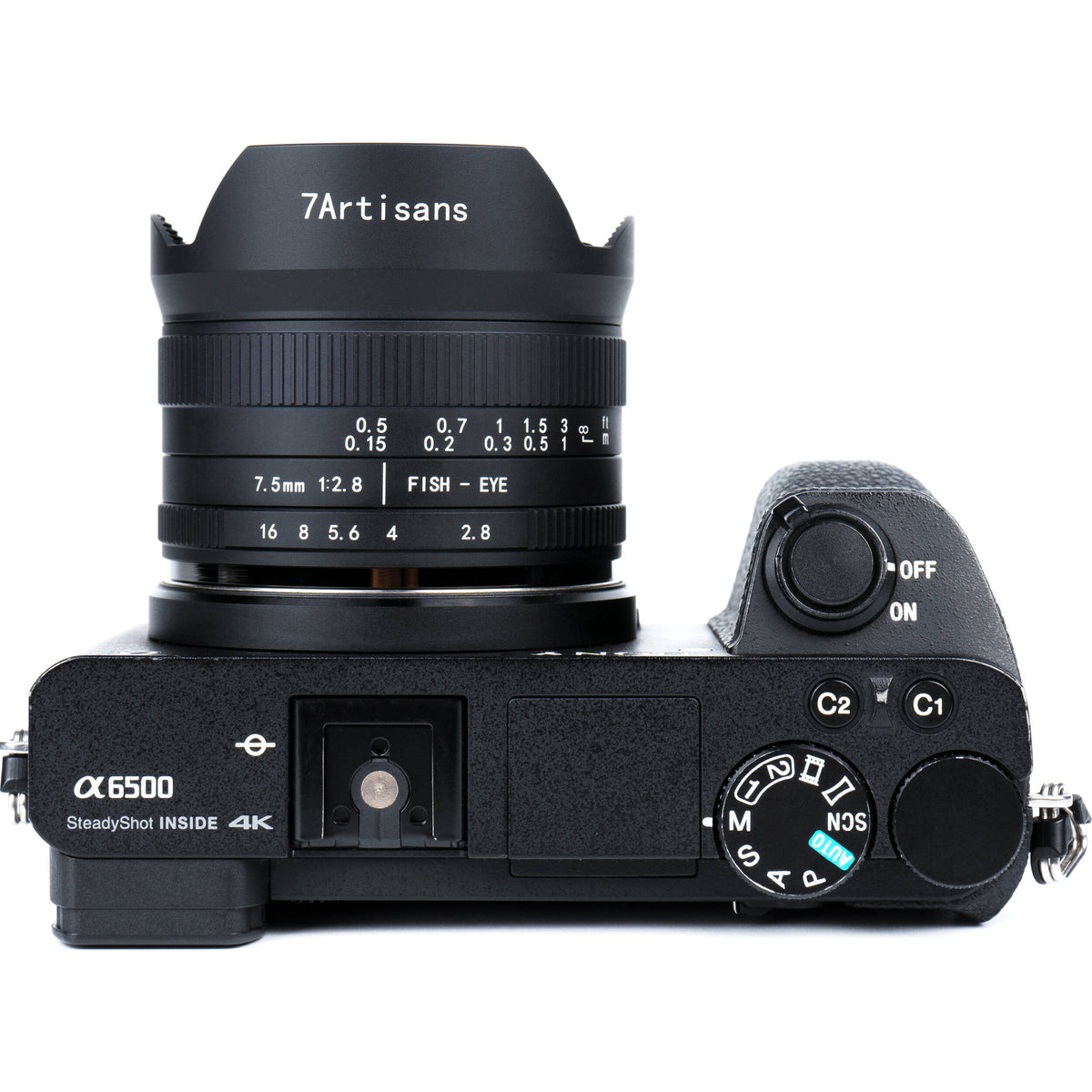 Lente 7Artisans 7.5mm f/2.8 II Fisheye - contenido de la caja