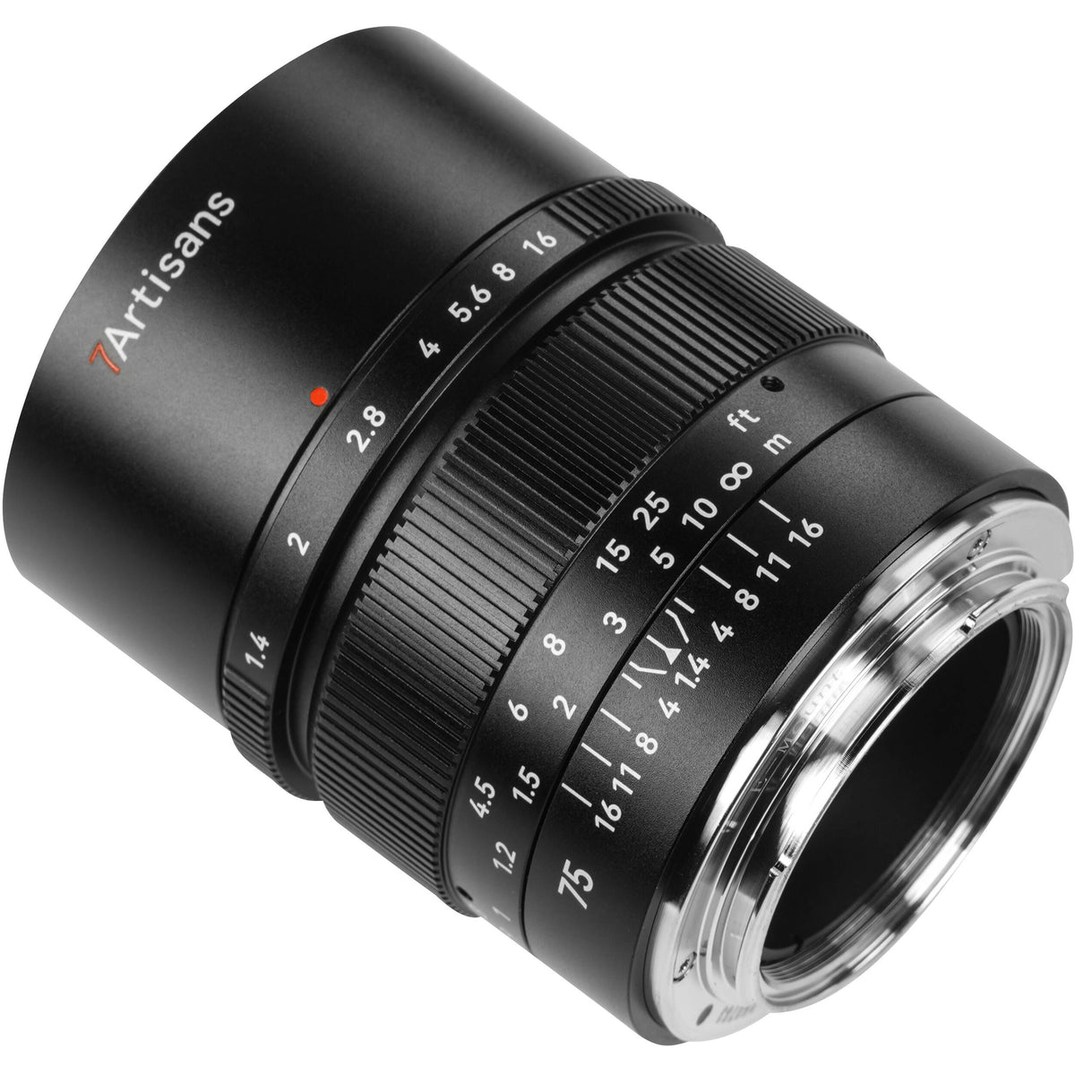 Lente 7Artisans 75mm f/1.4 - contenido de la caja