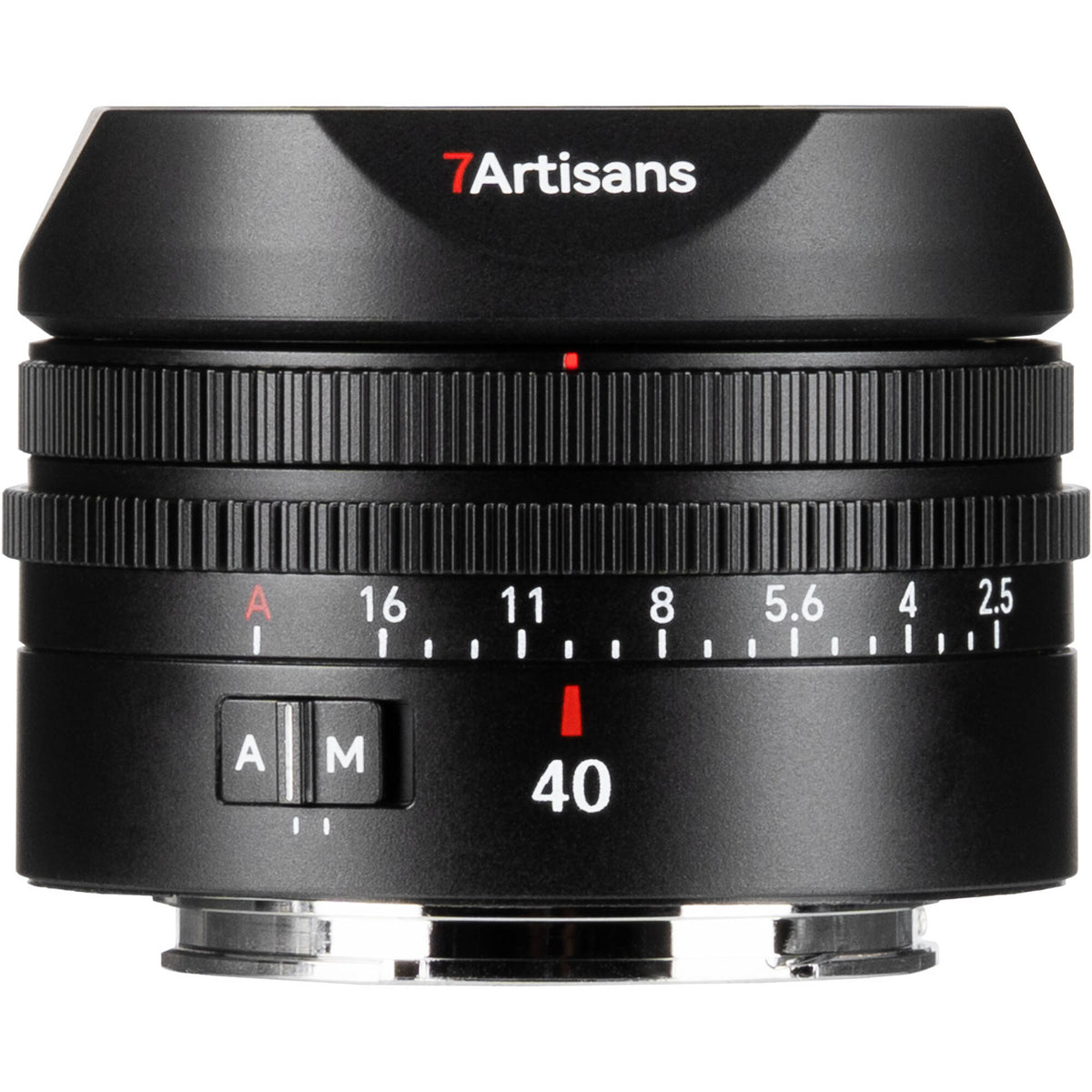 Lente 7Artisans AF 40mm f/2.5 - vista frontal