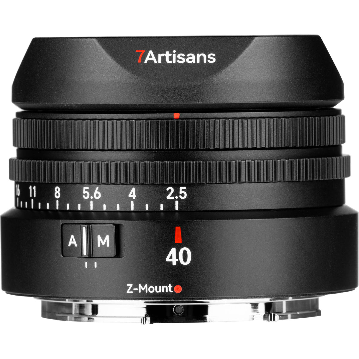 Lente 7Artisans AF 40mm f/2.5 - vista frontal