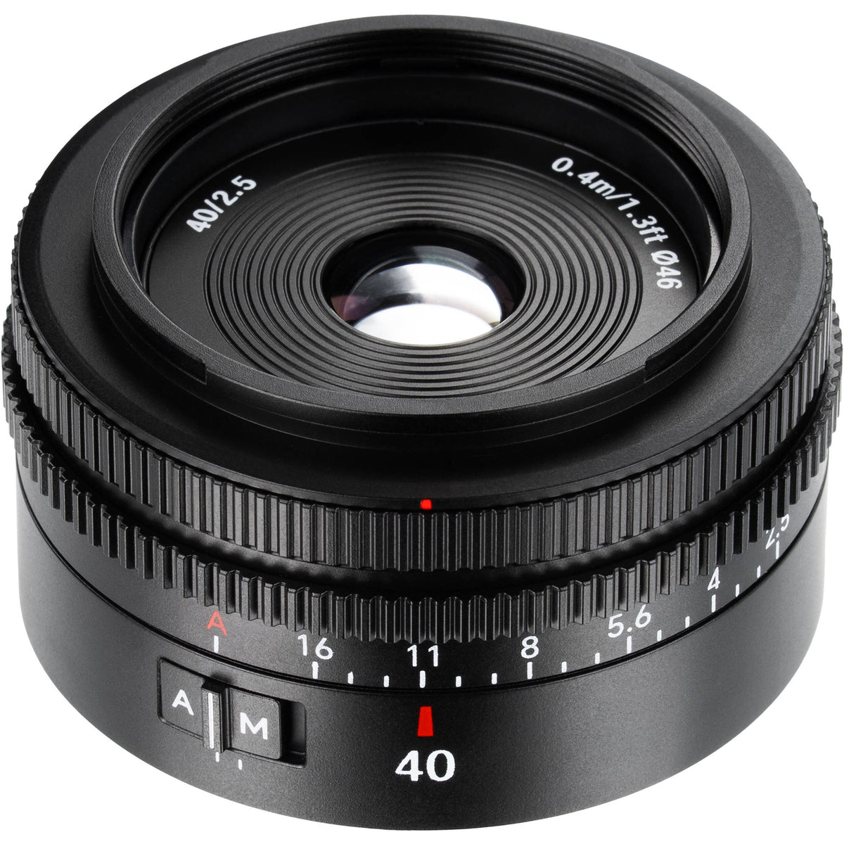 Lente 7Artisans AF 40mm f/2.5 - vista lateral