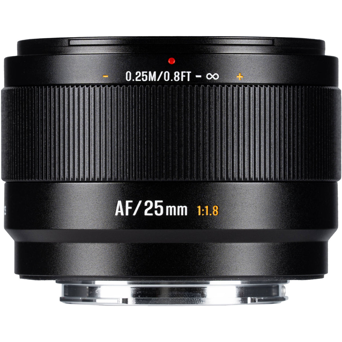 Lente 7Artisans Lite Series 25mm f/1.8 AF (Negro) - vista frontal
