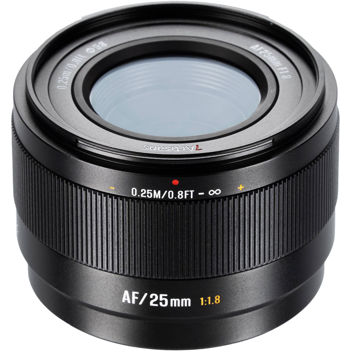 Lente 7Artisans Lite Series 25mm f/1.8 AF (Negro) - detalle