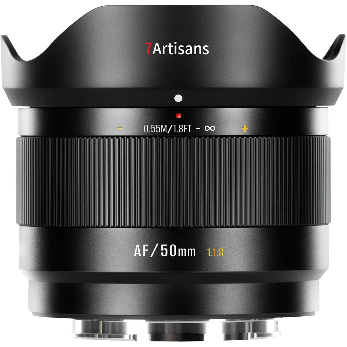 Lente 7Artisans Lite Series 50mm f/1.8 AF (Negro) - vista principal