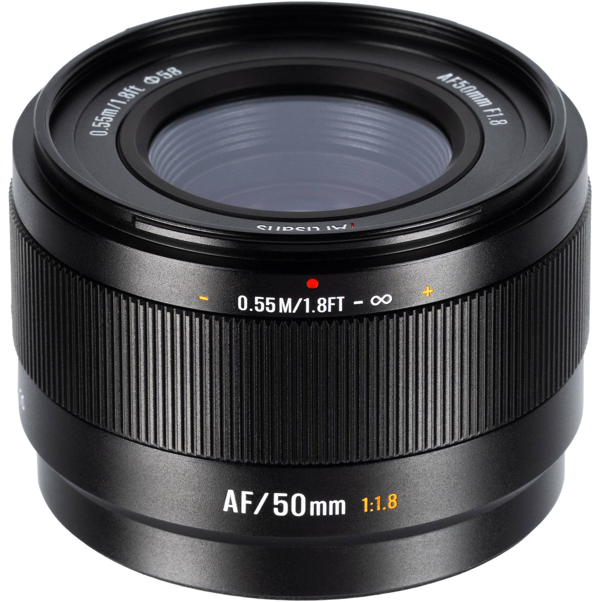 Lente 7Artisans Lite Series 50mm f/1.8 AF (Negro) - vista principal