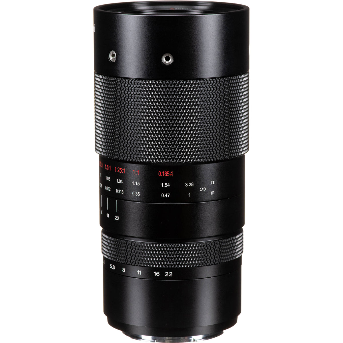 Lente AstrHori 120mm f/2.8 Full-Frame Macro - vista frontal