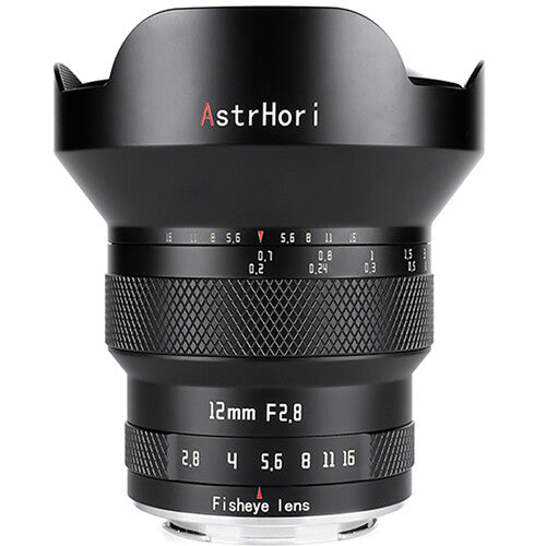 Lente AstrHori 12mm f/2.8 Fisheye (Plateado) - vista principal