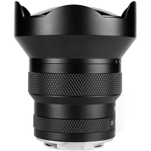 Lente AstrHori 12mm f/2.8 Fisheye (Plateado) - vista frontal