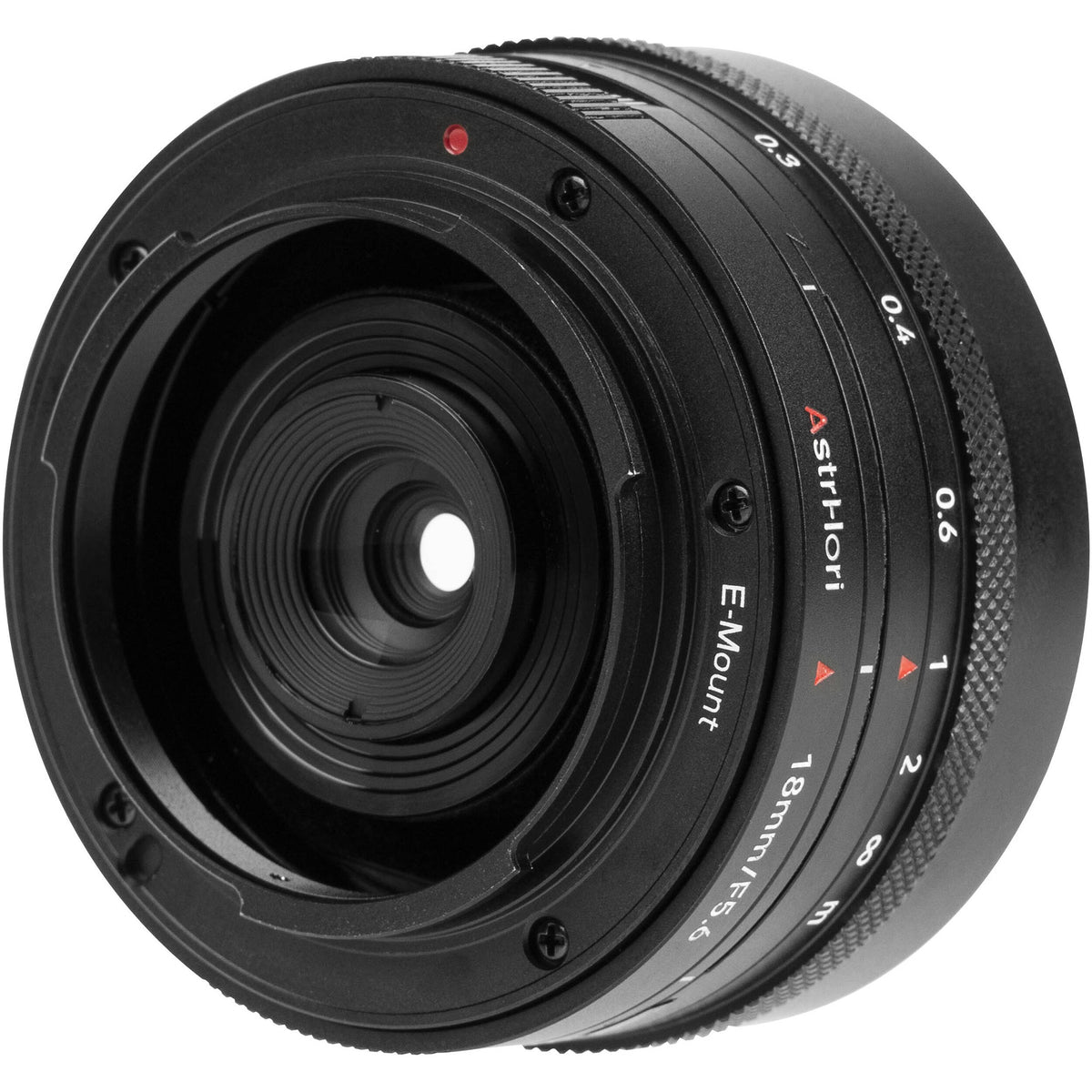 Lente AstrHori 18mm f/5.6 Shift - vista frontal