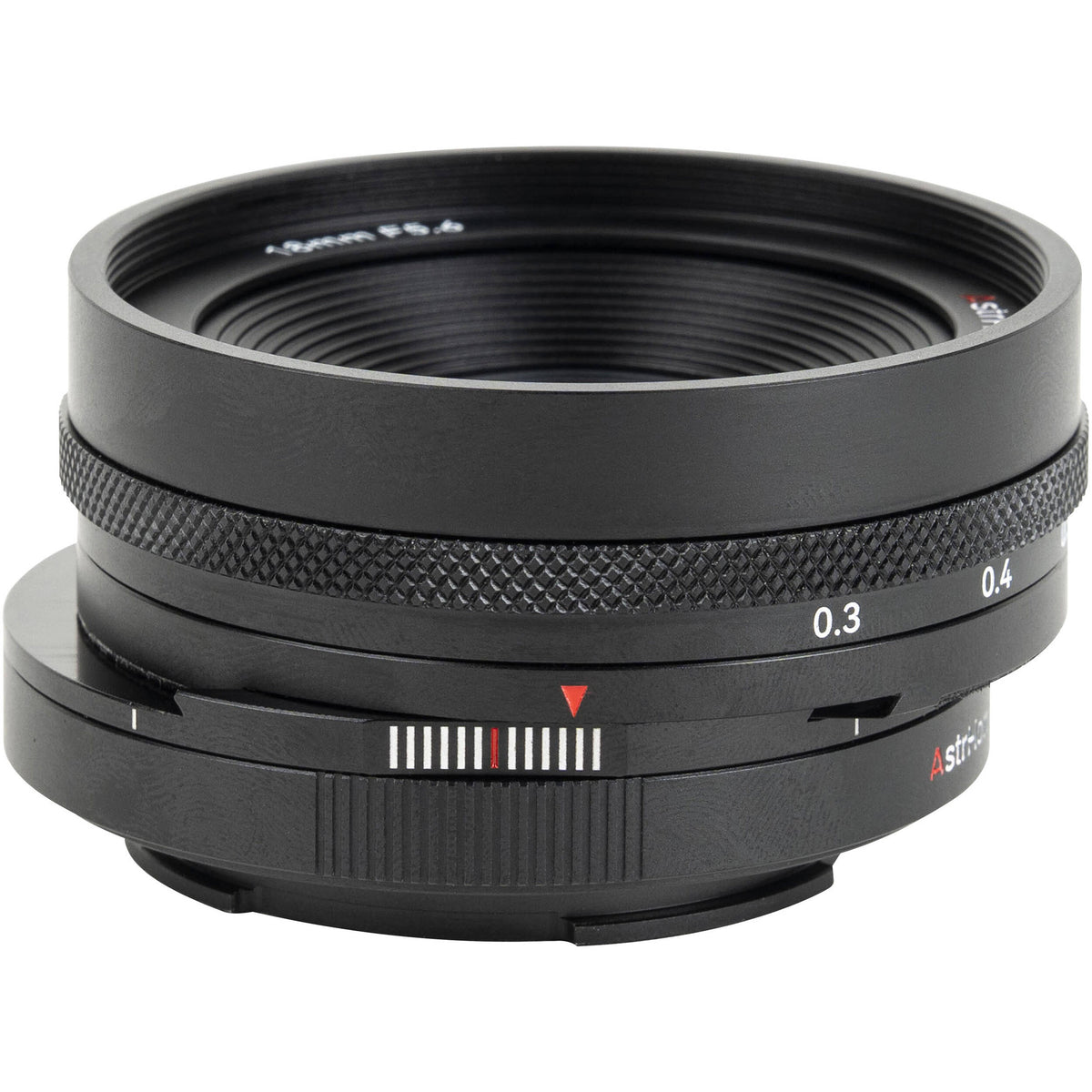 Lente AstrHori 18mm f/5.6 Shift - vista trasera