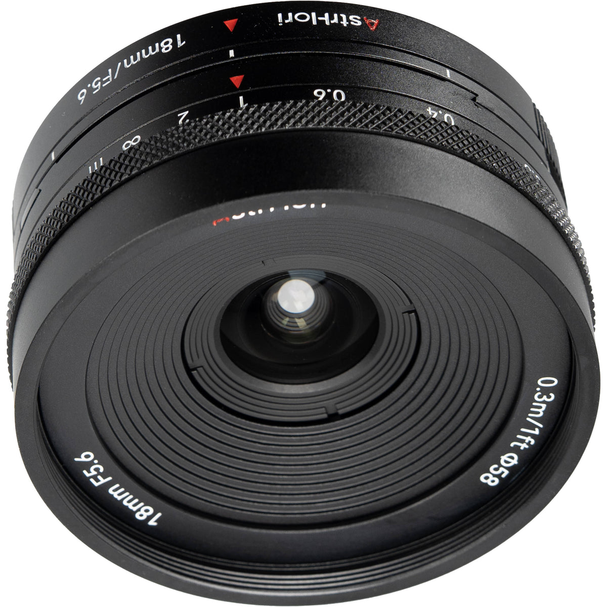 Lente AstrHori 18mm f/5.6 Shift (FUJI X) - contenido de la caja
