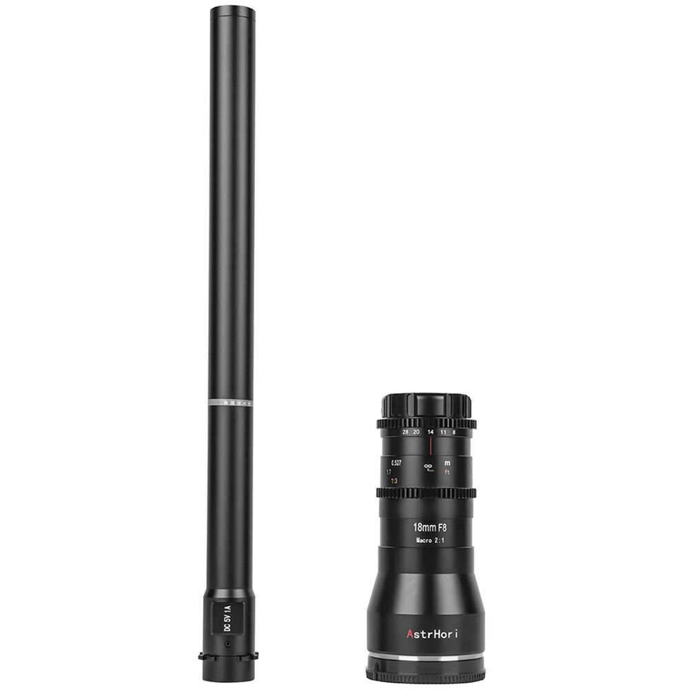Lente AstrHori 18mm f/8 Macro Probe (Direct View, Canon EF) - vista frontal
