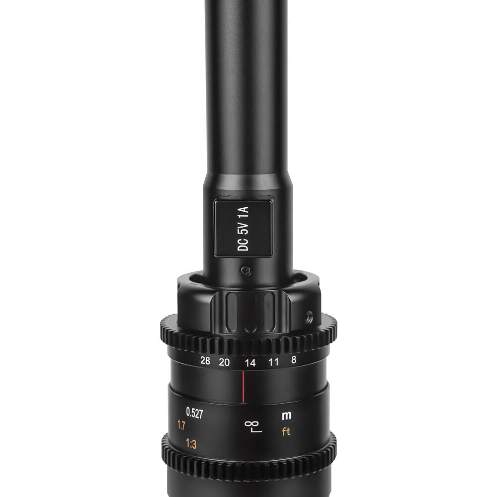 Lente AstrHori 18mm f/8 Macro Probe (Direct View, Canon EF) - vista lateral