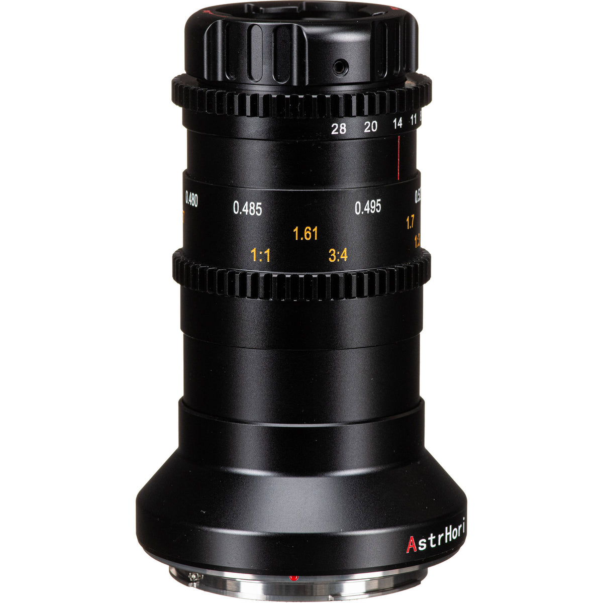 Lente AstrHori 18mm f/8 Macro Probe Set - puertos y conexiones