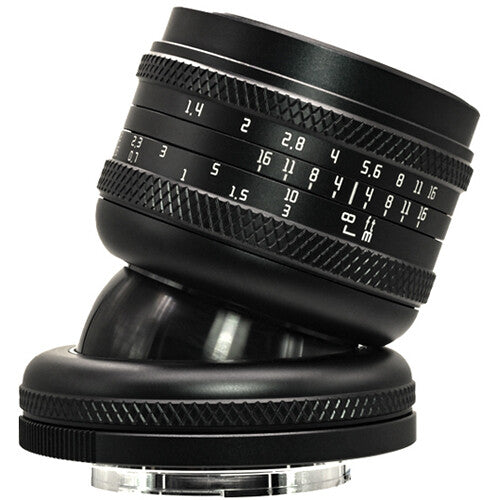 Lente AstrHori 50mm f/1.4 Tilt (Negro) - detalle