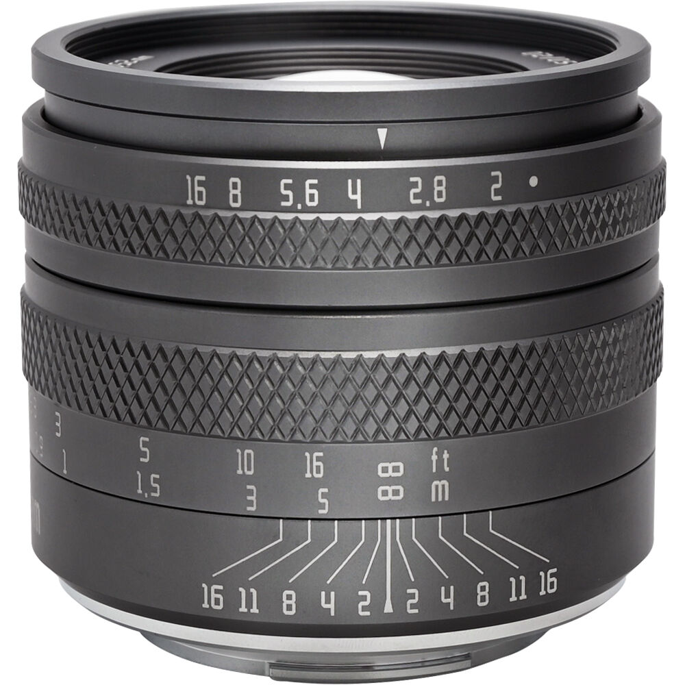 Lente AstrHori 50mm f/2 (Negro) - vista frontal