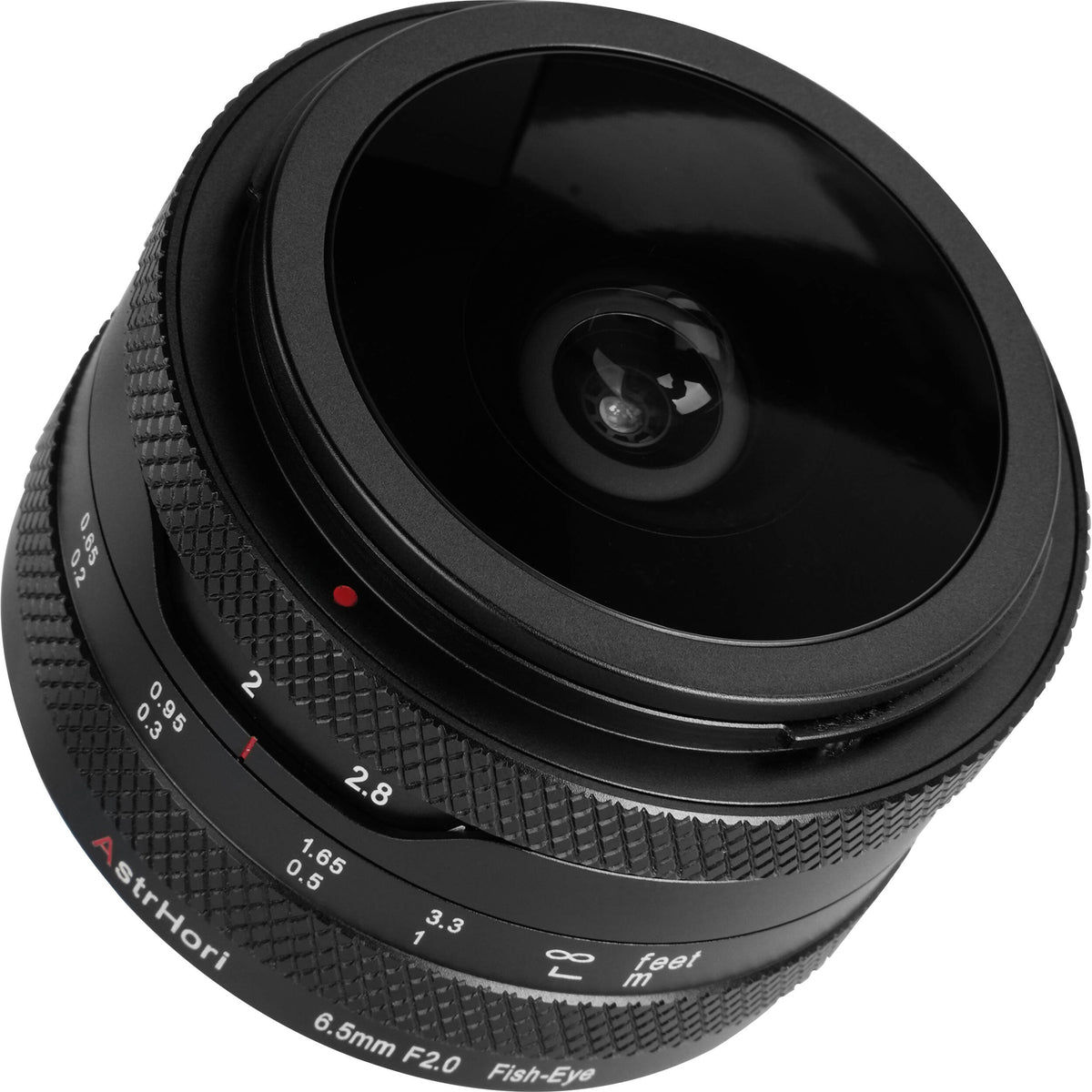 Lente AstrHori 6.5mm f/2 Fisheye - vista trasera