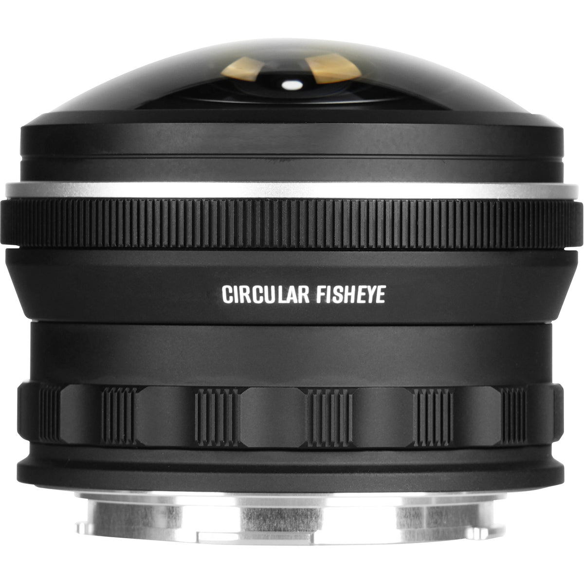 Lente AstrHori 6mm f/2.8 Fisheye - vista lateral