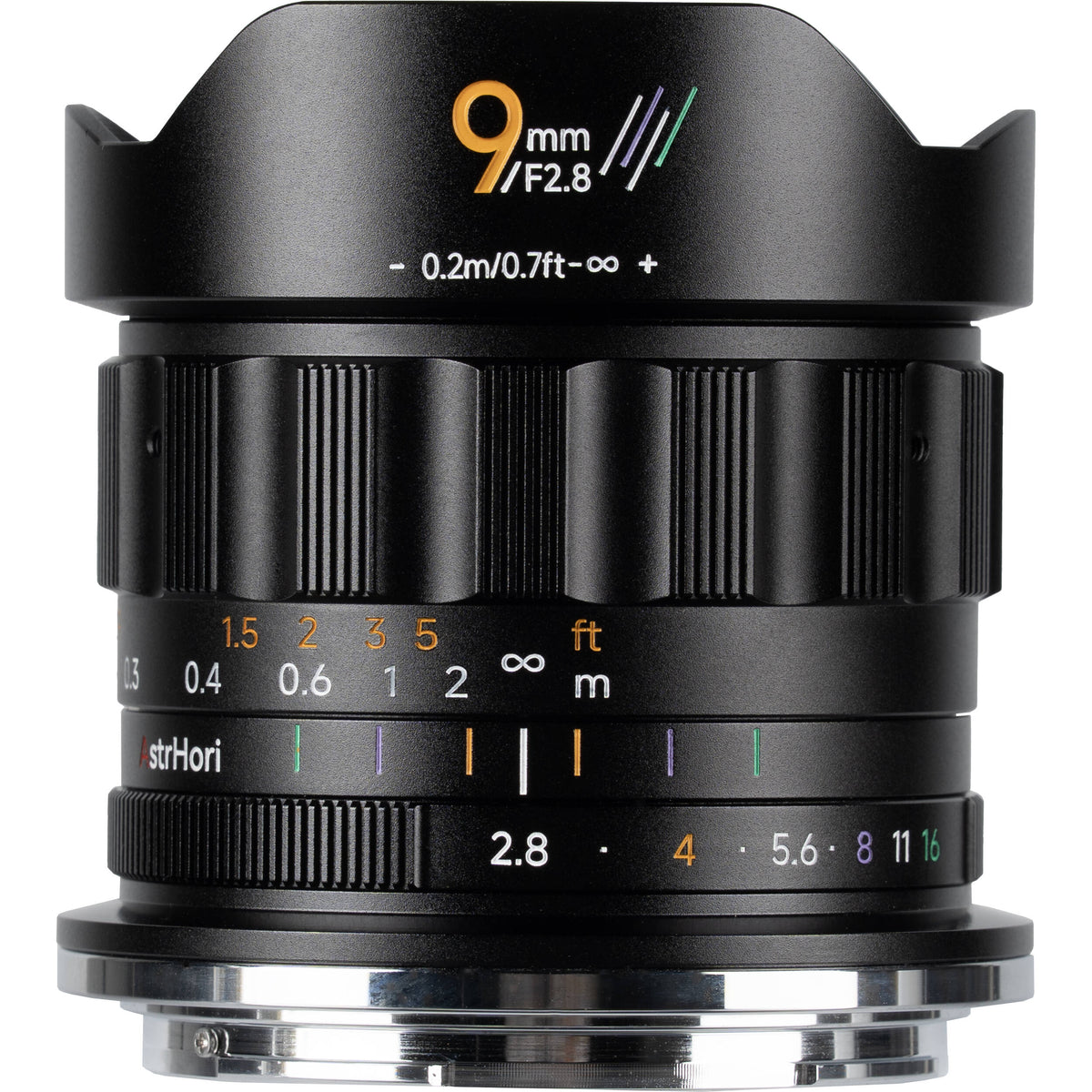 Lente AstrHori MF 9mm f/2.8 - vista trasera