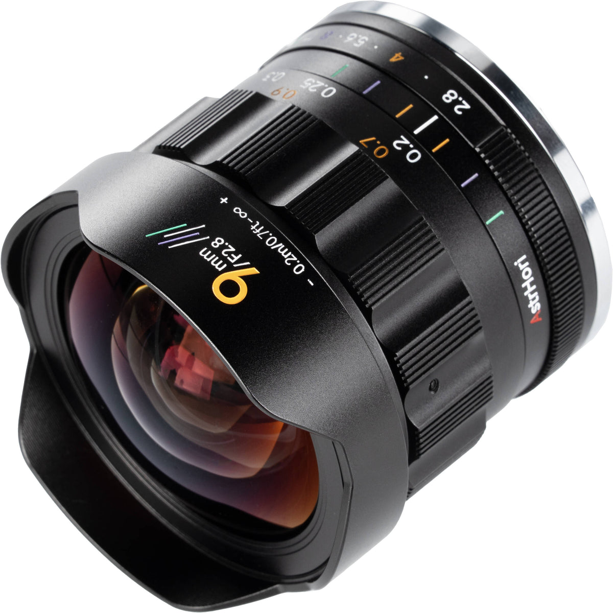 Lente AstrHori MF 9mm f/2.8 - contenido de la caja