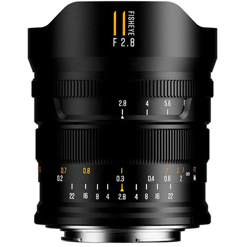 Lente Brightin Star 11mm f/2.8 II Fisheye (Negro) - vista frontal