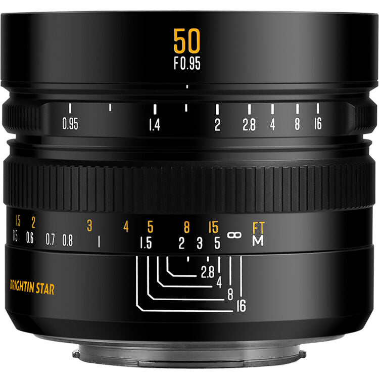 Lente Brightin Star 50mm f/0.95 (Negro) - vista principal