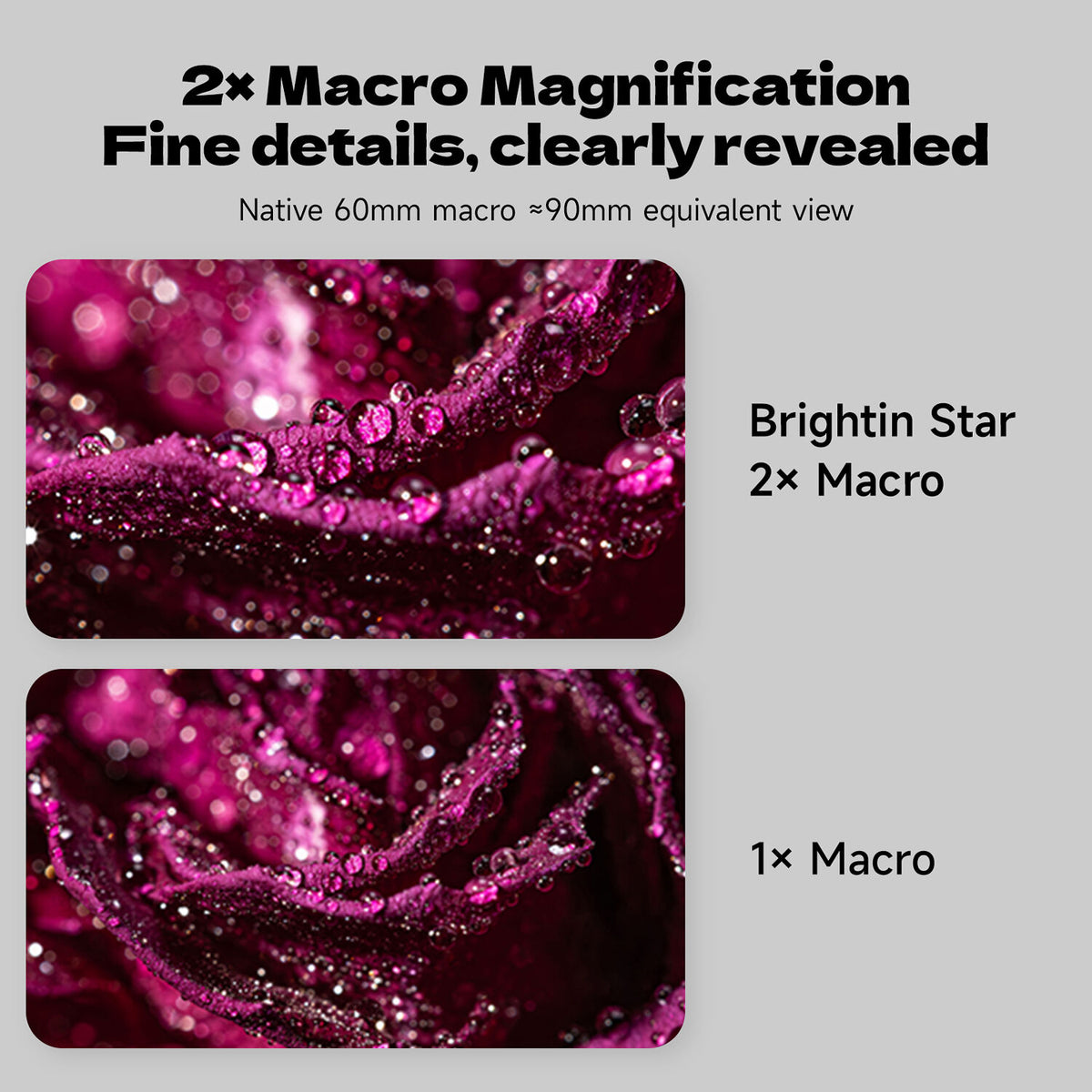 Lente Brightin Star 60mm f/2.8 2x Macro - en uso